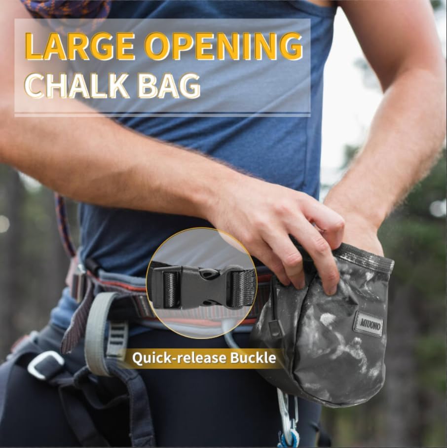 Chalk Bag for Rock Climbing, C - Crossfit Gym のレビューと価格