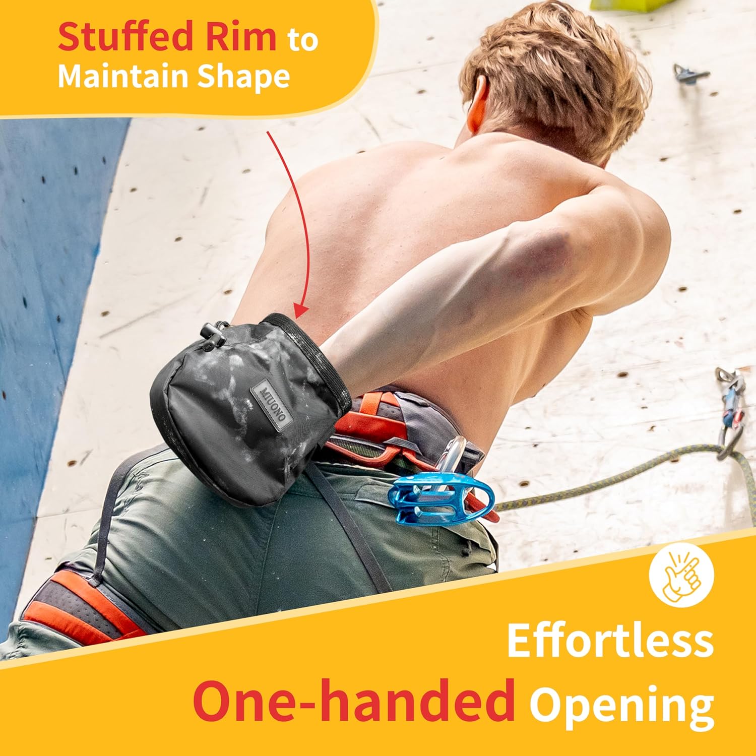 Chalk Bag for Rock Climbing, C - Crossfit Gym のレビューと価格