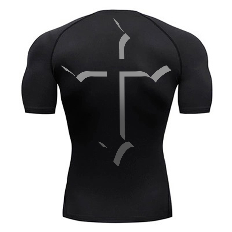 Cross Print Compression Shirt  - Crossfit Gym のレビューと価格