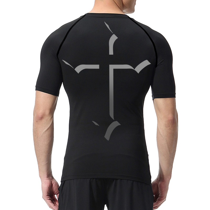 Cross Print Compression Shirt  - Crossfit Gym のレビューと価格